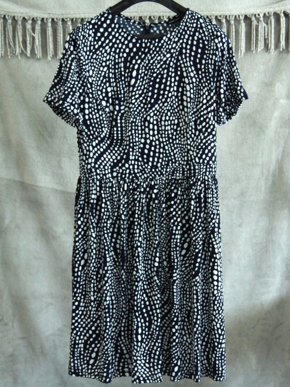 Maggy London Abstract Polka Dot Dress